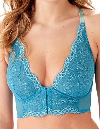 Gossard Damen Superboost Lace Deep V Bralet Bra BH, Ocean Blue, 34FF von Gossard