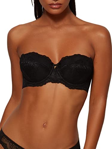 Gossard Damen Superboost Trägerloser Spitze BH, Schwarz, 100B von Gossard