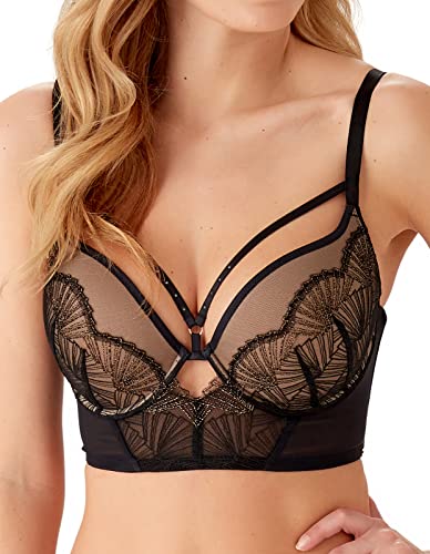 Gossard Damen VIP Captivate Gepolsterter Plunge-BH, Schwarz/Bronze, 85B von Gossard