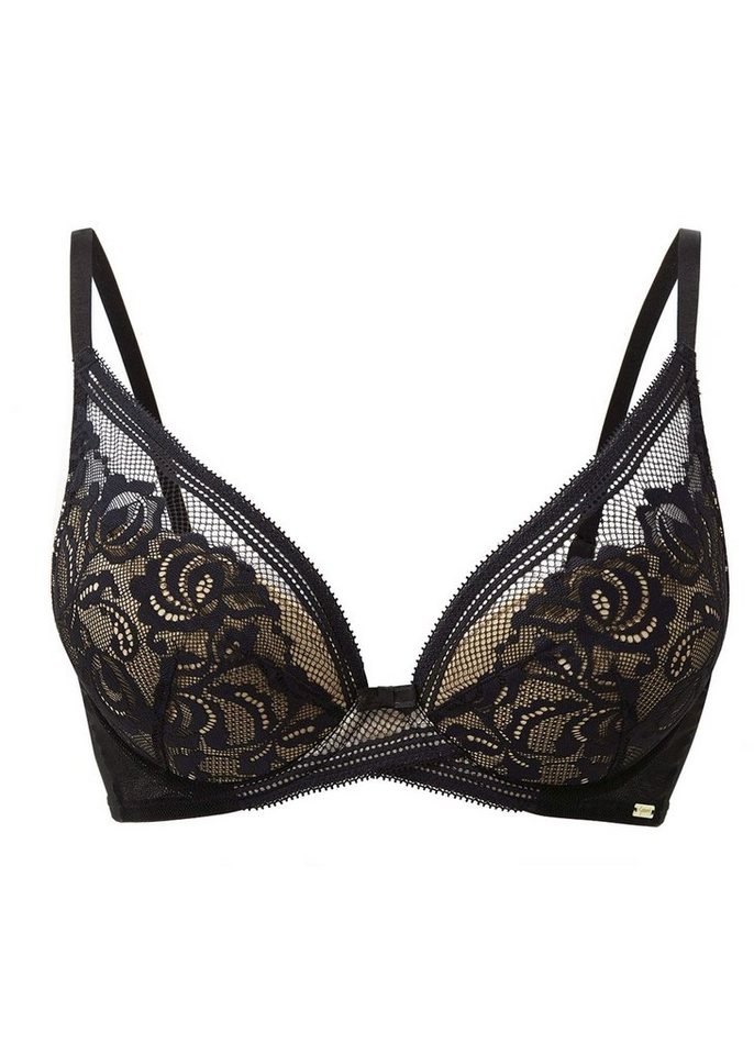 Gossard Dekolleté-BH Encore Push-Up BH Black/Natur 75 B (Push-Up, glatte Spitze) von Gossard