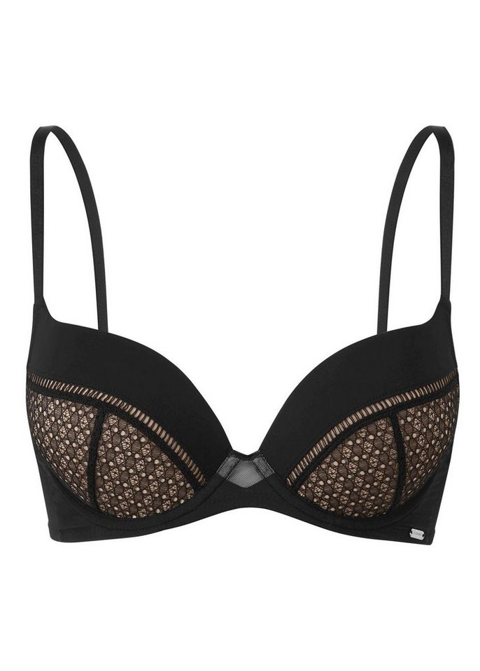 Gossard Dekolleté-BH Graphic Luxe Push-Up BH Black 70 A (Push-Up, Spitze) von Gossard