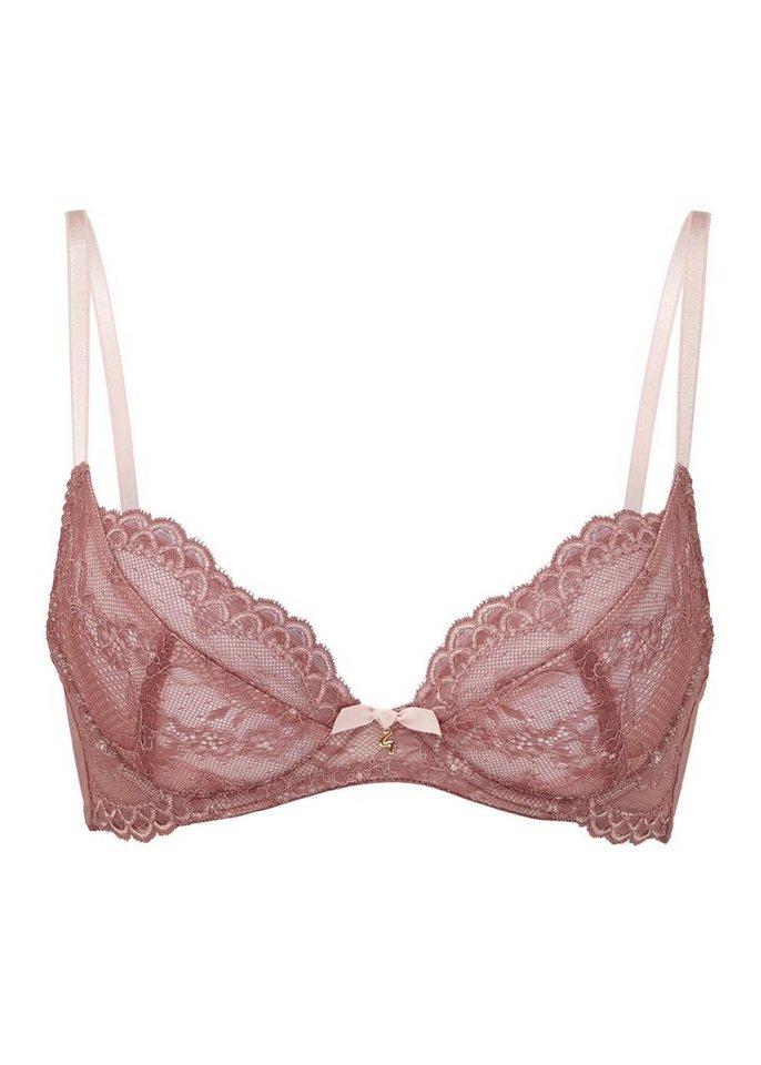 Gossard Dekolleté-BH Lace Natural Push-Up BH Cinder Rose 75 B (Balcony BH, Spitze/Netz) von Gossard