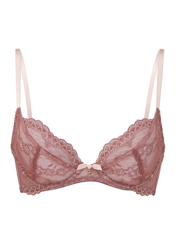 Gossard Dekolleté-BH Lace Natural Push-Up BH Cinder Rose (Balcony BH, 1-tlg., Spitze/Netz) besonders tief Ausgeschnitten zaubert ein umwerfendes Deokolletee von Gossard