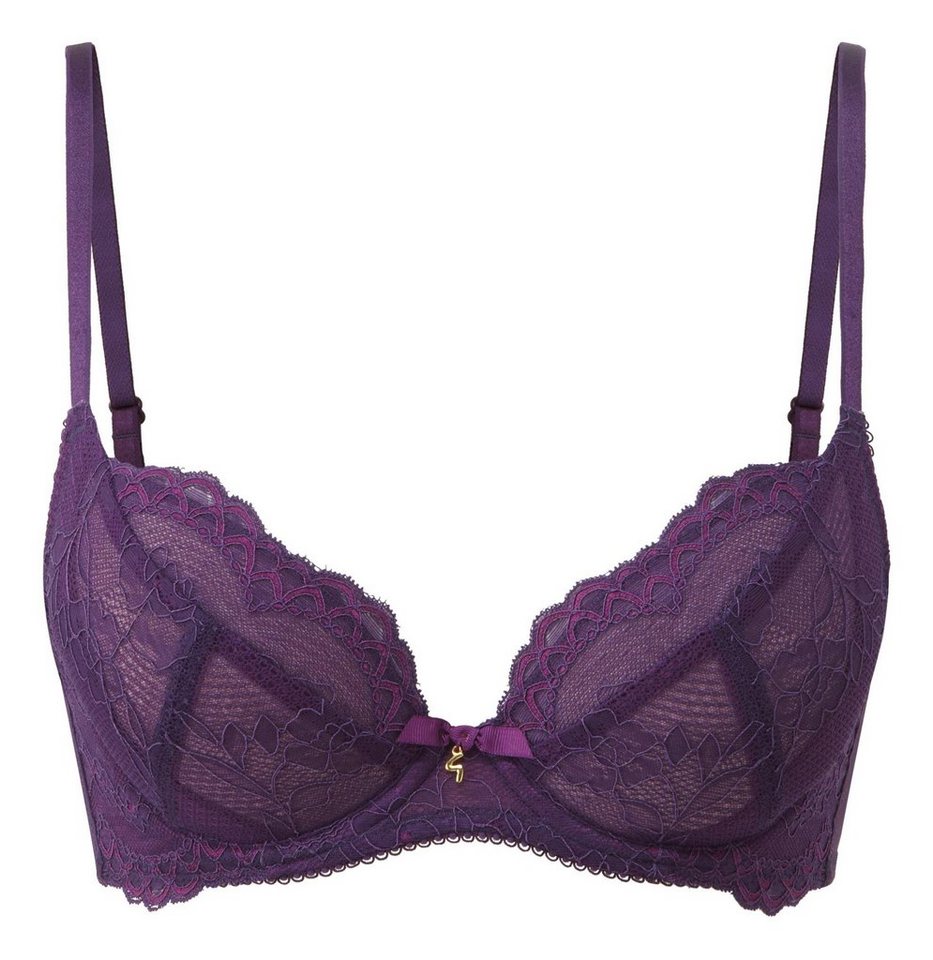 Gossard Dekolleté-BH Lace Natural Push-Up BH Purple 70 G (Balcony BH, Spitze/Netz) von Gossard