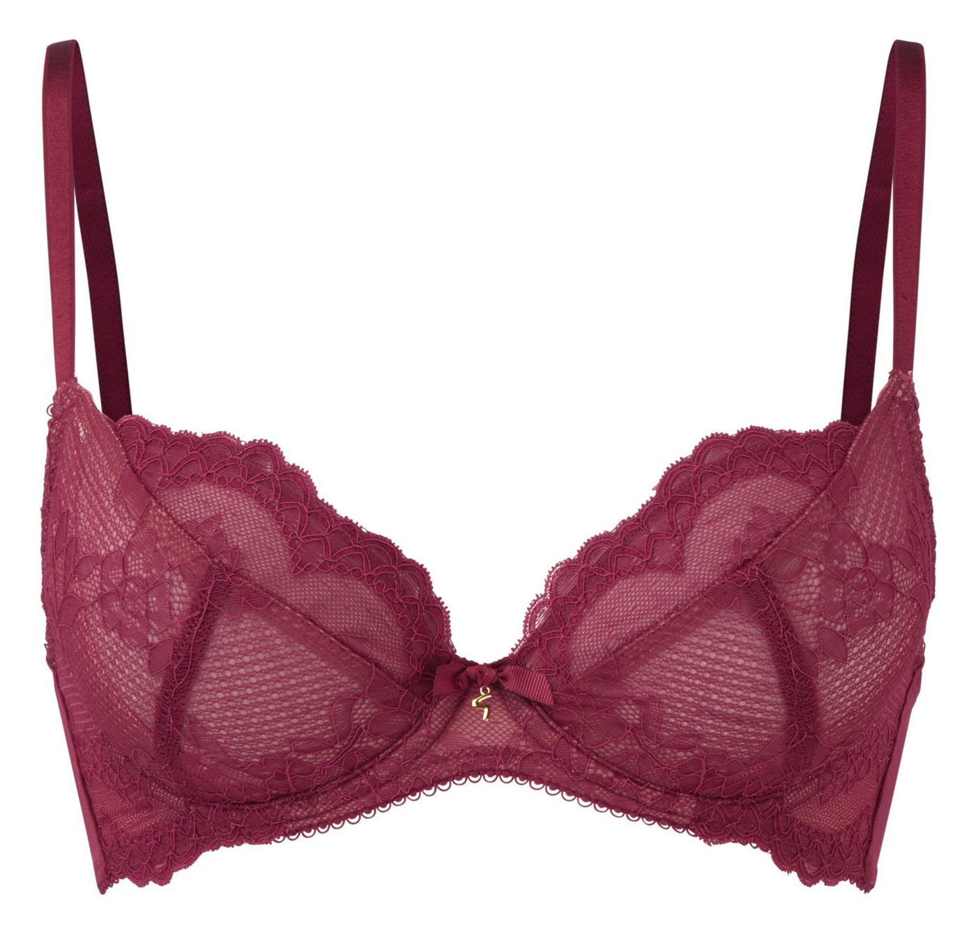 Gossard Dekolleté-BH Lace Natural Push-Up BH Ruby 70 B (Balcony BH, Spitze/Netz) von Gossard