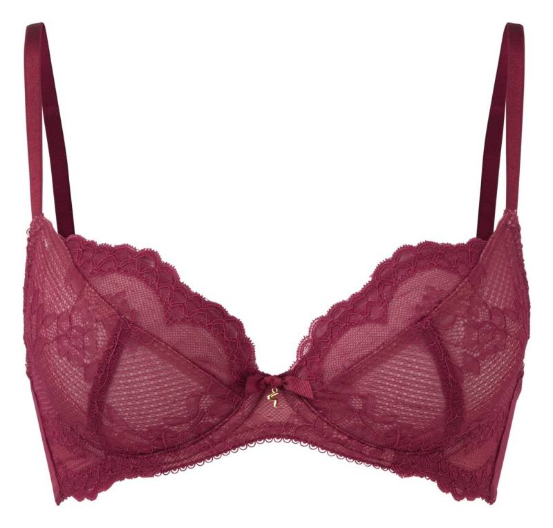 Gossard Dekolleté-BH Lace Natural Push-Up BH Ruby (Balcony BH, 1-tlg., Spitze/Netz) besonders tief Ausgeschnitten zaubert ein umwerfendes Deokolletee von Gossard