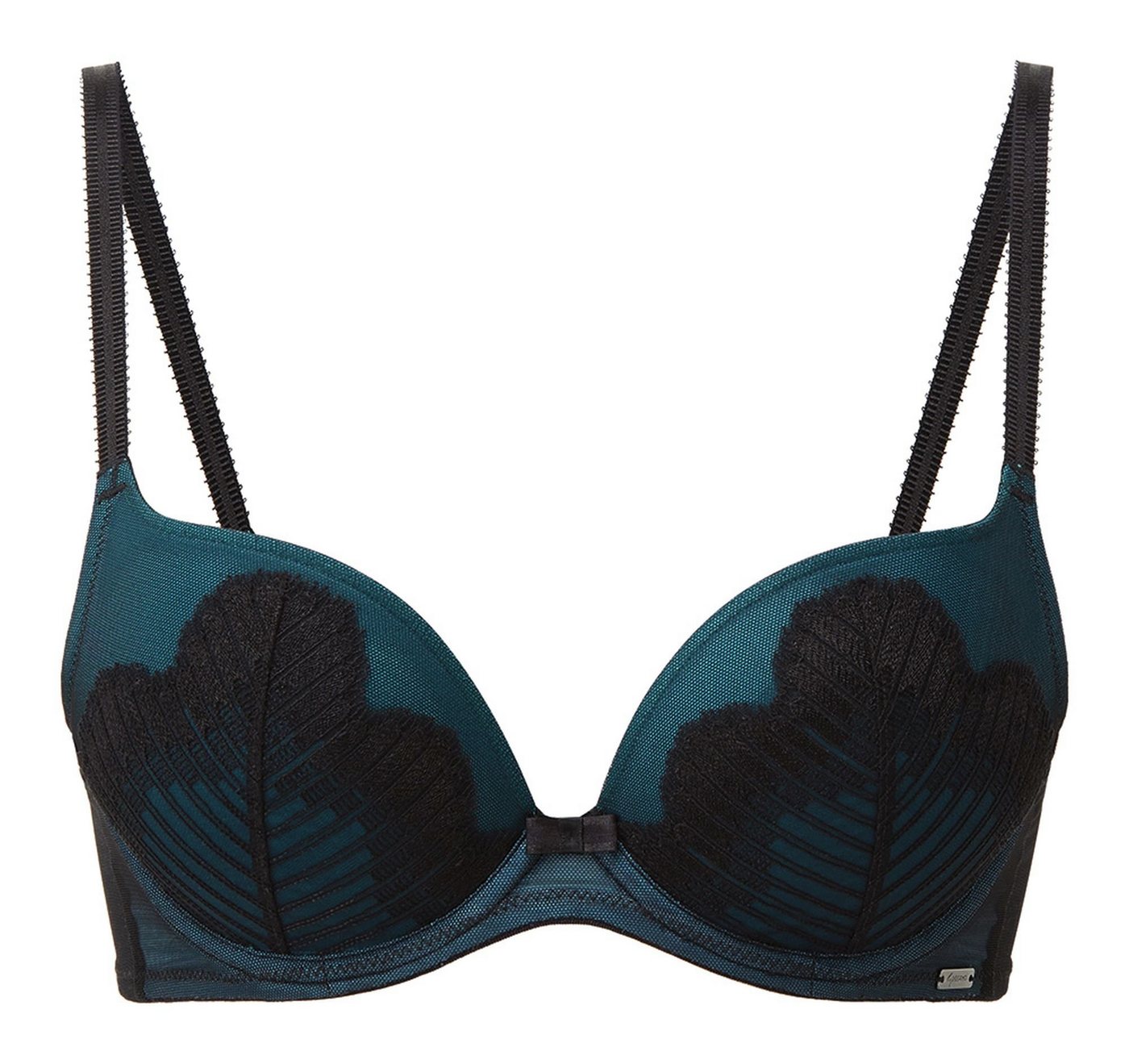 Gossard Dekolleté-BH Rhapsody Push-Up BH Black 70 C (Push-Up, Teilspitze) von Gossard