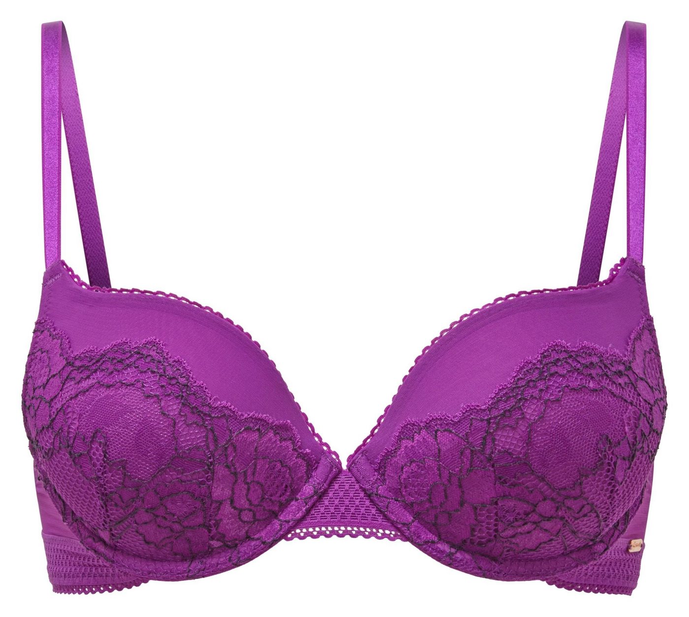 Gossard Dekolleté-BH Sport Lux Push-Up BH Blackcurrant 70 C (Balcony BH, Spitze/Netz) von Gossard