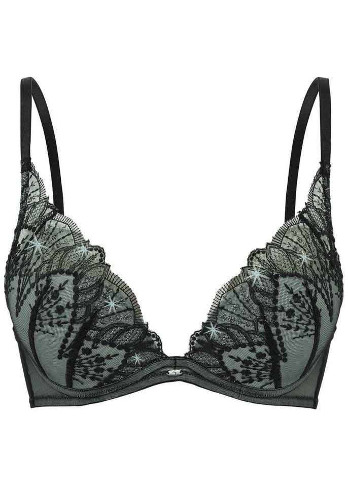 Gossard Dekolleté-BH VIP Twilight Push-Up BH Black/Grey 70 B (Push-Up, Spitze/Netz) von Gossard