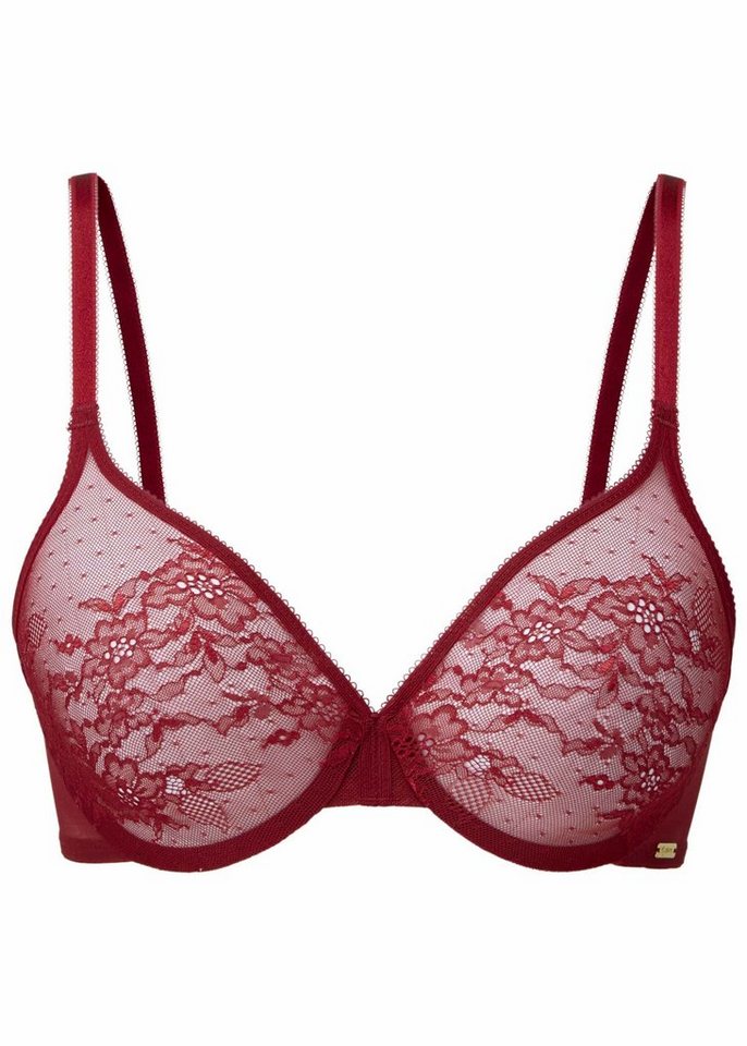 Gossard Gemoldeter BH Glossies Lace Moulded BH Bordeaux 65 B (gemouldeter BH, 1-tlg., 65) von Gossard