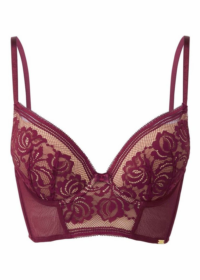 Gossard Longline-BH Encore Push-Up Longline BH Bordeaux 70 E (Longline BH, 1-tlg., glatte Spitze) von Gossard