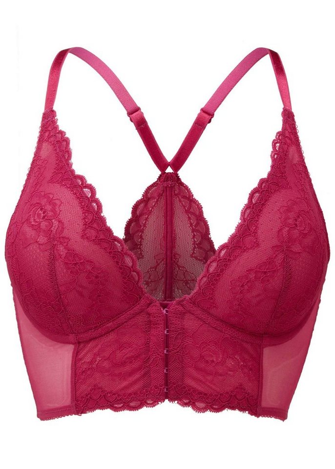 Gossard Longline-BH Lace Longline V-Bügel BH mit Frontverschluss Vivacious 70 C (Longline BH, 1-tlg., Spitze/Netz) von Gossard