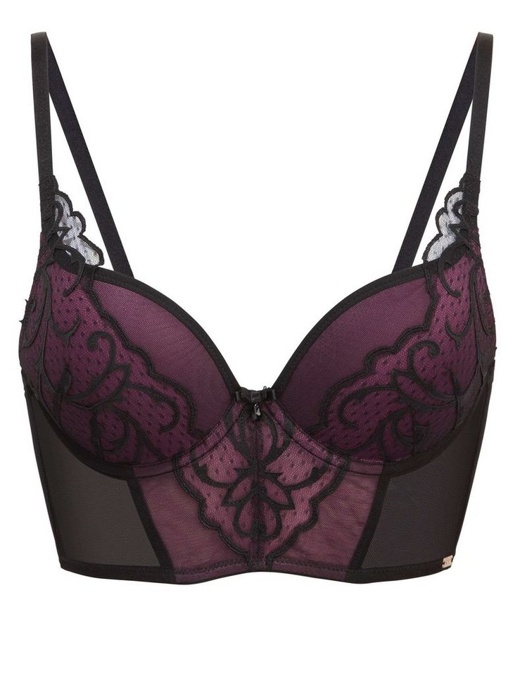 Gossard Longline-BH VIP Indulgence Push-Up BH Black (Longline BH, 1-tlg., Spitze) verführerisch sexy von Gossard