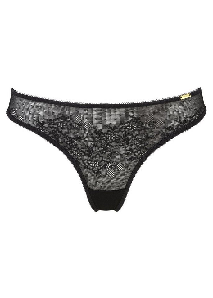 Gossard String Glossies Lace String Black (String, 1-St., glatte Spitze) von Gossard