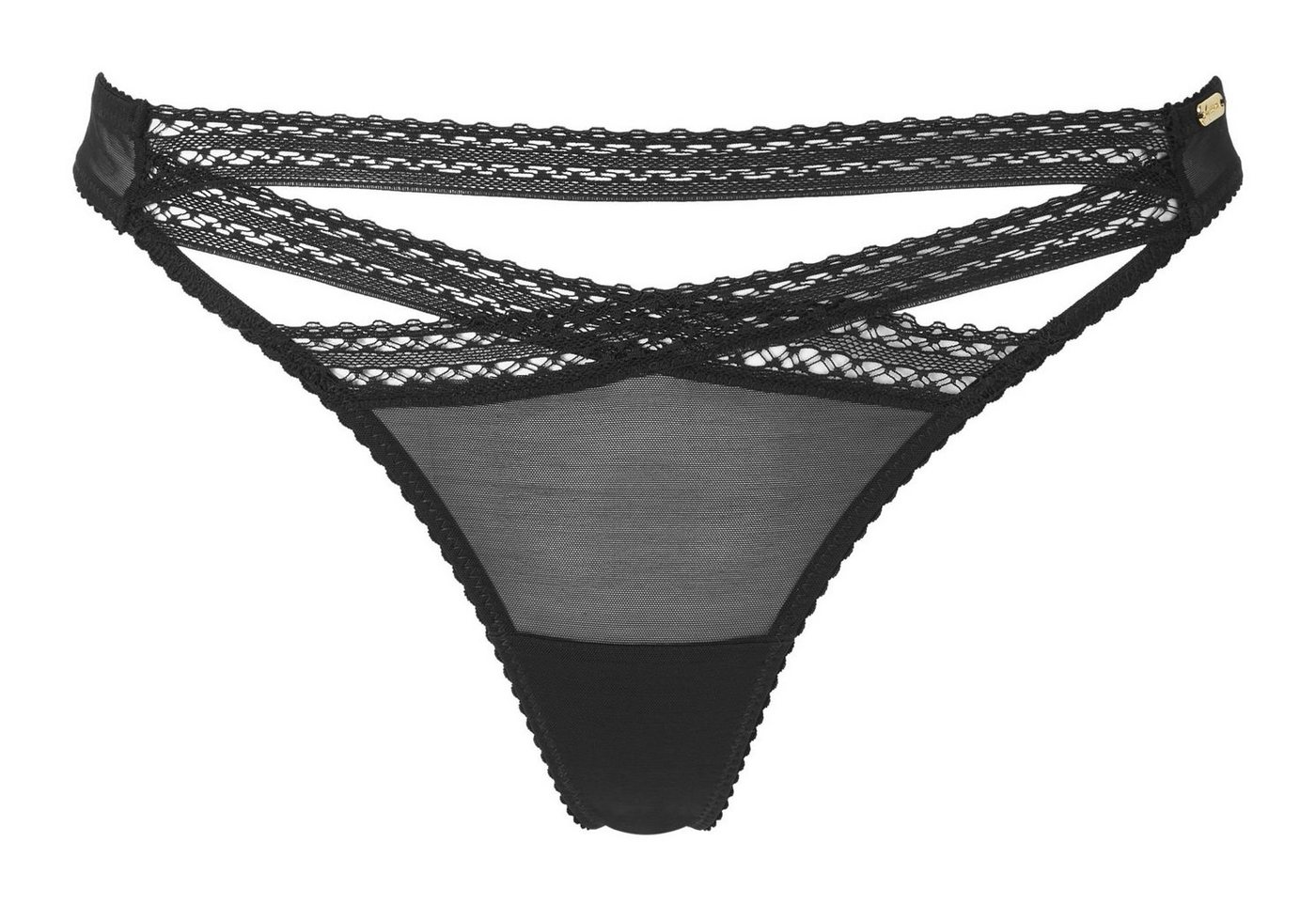Gossard String Sheer Seduction String Black XS (String, 1-St., Spitze/Netz) von Gossard