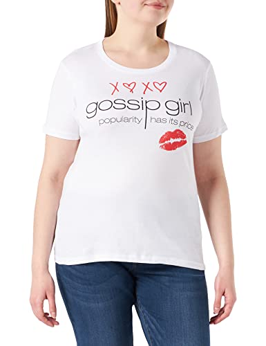 Gossip Girl Damen Wogosgits005 T-Shirt, weiß, Large von Gossip Girl