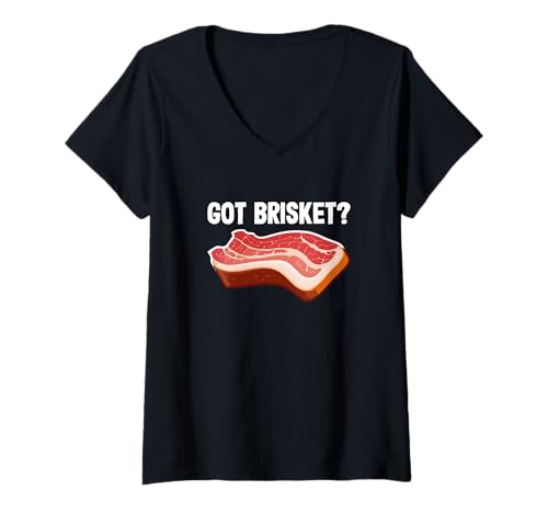 Damen Rind Schweinefleisch Briskets Grillen Barbecue BBQ Lover Got Brisket T-Shirt mit V-Ausschnitt von Got Brisket Beef Pork Briskets BBQ Gift