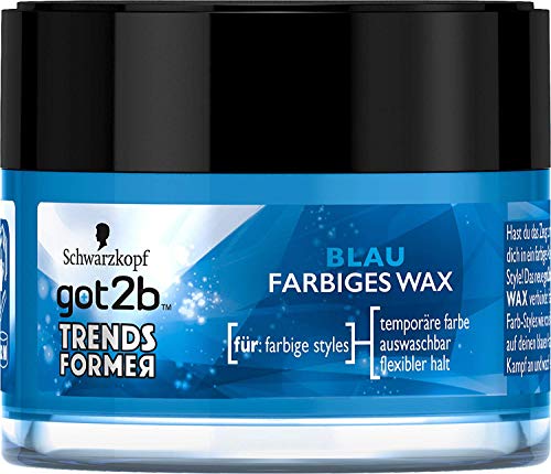 3 x got2b Trendsformer Haar-Wax Blau Farb-Styles für aufregende Frisuren je 50ml von Got2B