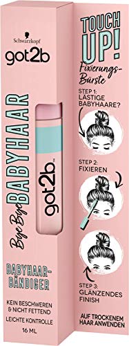 got2b Haar Mascara-Bürste Bye Bye Babyhaar (16 ml), Bürste zum Babyhaare Fixieren verleiht ein glänzendes Finish, federleicht und nicht fettend, auch für unterwegs von Got2B