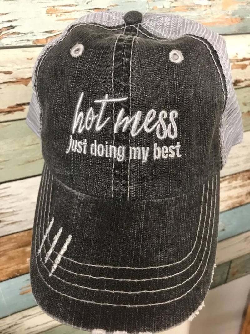 Hot Mess Just Doing My Best Hat von GotGear4U