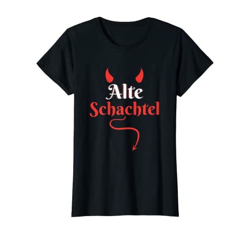 Damen Gothic Sarkasmus Oma Böse Frau Teufelchen Alte Schachtel T-Shirt Damen Gothic Sarkasmus Oma Böse Frau Teufelchen Alte Schachtel T-Shirt von Goth Designs Alte Schachtel