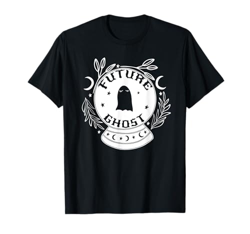 Damen Future Ghost Kristallkugel Gothic Wahrsagerin T-Shirt Damen Future Ghost Kristallkugel Gothic Wahrsagerin T-Shirt von Goth Emo Alternative Aesthetic Clothes