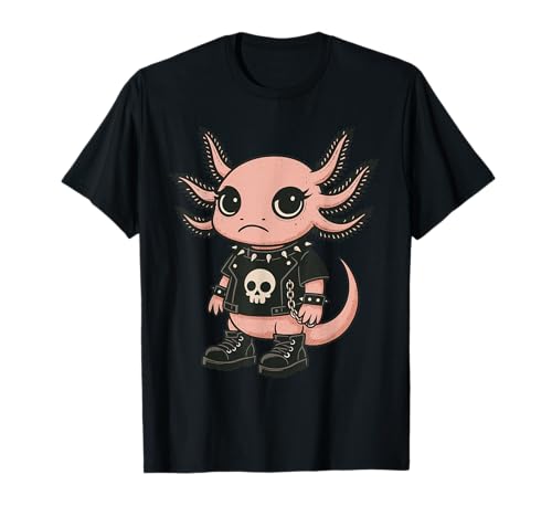 Goth Axolotl T-Shirt Emo Girl Ästhetisches Gothic-T-Shirt T-Shirt Goth Axolotl T-Shirt Emo Girl Ästhetisches Gothic-T-Shirt T-Shirt von Goth Emo Girl Axolotl Aesthetic Gift Tees Co.