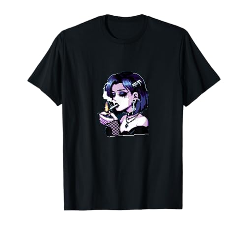 Smoking Goth Girl//Pixel Goth Babe//Nostalgisches Bootleg T-Shirt Smoking Goth Girl//Pixel Goth Babe//Nostalgisches Bootleg T-Shirt von Goth Girls