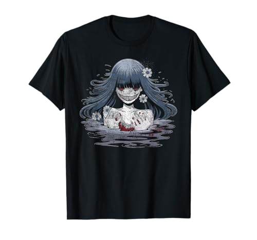 Gothic Damen Horror Anime Manga Japan Japanese Creepy T-Shirt Gothic Damen Horror Anime Manga Japan Japanese Creepy T-Shirt von Goth Gothic Tshirt Damen Mädchen Aesthetic Emo