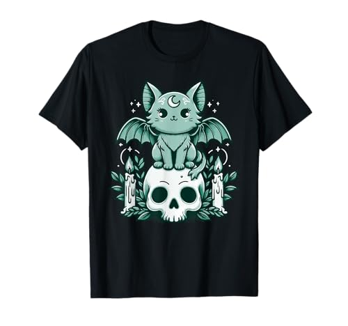 Goth Kawaii Pastellfarben Animals Stil Gothic Cute T-Shirt für Katzen und Gothic Fans, Halloween Enthusiasten, Unisex Erwachsene und Kinder, Schwarz, S, V-Ausschnitt, Kurzärmelig Goth Kawaii Pastellfarben Animals Stil Gothic Cute T-Shirt für Katzen und Gothic Fans, Halloween Enthusiasten, Unisex Erwachsene und Kinder, Schwarz, S, V-Ausschnitt, Kurzärmelig von Goth Kawaii Pastellfarben Animals Stil Gothic Cute