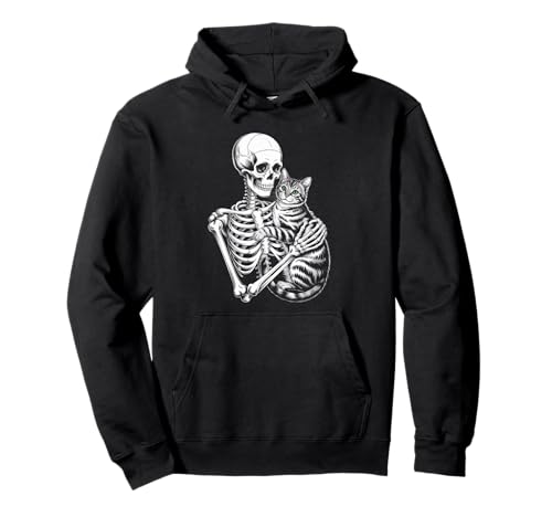 Lustiger Spruch Skelett liebt Katze bis zum Tod Frauen Männer Pullover Hoodie Lustiger Spruch Skelett liebt Katze bis zum Tod Frauen Männer Pullover Hoodie von Goth Pet Owner Creepy Cute Bones Feline Spirit