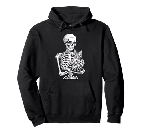 Lustiger Spruch Skelett liebt Katze bis zum Tod Frauen Männer Pullover Hoodie Lustiger Spruch Skelett liebt Katze bis zum Tod Frauen Männer Pullover Hoodie von Goth Pet Owner Creepy Cute Bones Feline Spirit