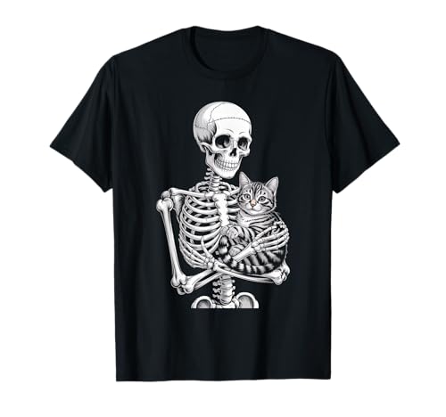 Lustiger Spruch Skelett liebt Katze bis zum Tod Frauen Männer T-Shirt Lustiger Spruch Skelett liebt Katze bis zum Tod Frauen Männer T-Shirt von Goth Pet Owner Creepy Cute Bones Feline Spirit