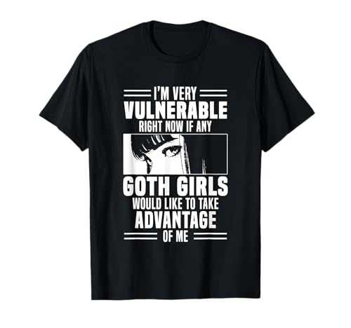 Goth Subculture Humor Statement Apparel Ich bin gerade sehr verwundbar Goth Girls T-Shirt Schwarz Klein Klassisch Rundhals-Ausschnitt Kurzarm Pull-On 1 Count Goth Subculture Humor Statement Apparel Ich bin gerade sehr verwundbar Goth Girls T-Shirt Schwarz Klein Klassisch Rundhals-Ausschnitt Kurzarm Pull-On 1 Count von Goth Subculture Humor Statement Apparel