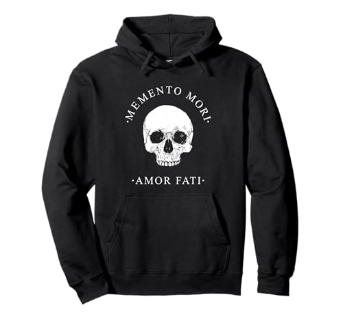 Totenkopf-Shirt für Damen und Herren, Memento Mori Stoicism Zitat Pullover Hoodie Totenkopf-Shirt für Damen und Herren, Memento Mori Stoicism Zitat Pullover Hoodie von Goth Tees Co. Gothic Skull Graphic Stoic Tees