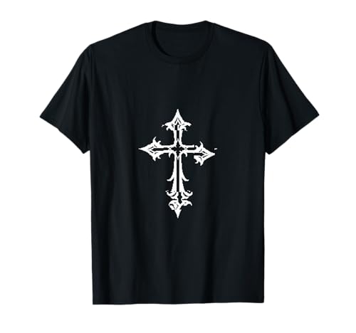 Alt Aesthetic Grunge Cross Gothic Emo Goth E-Girl T-Shirt von Goth and Emo Aesthetic Designs