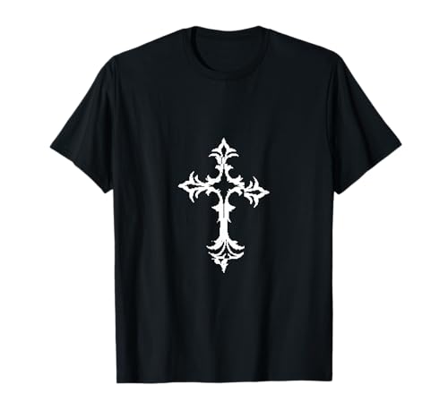 Alt Aesthetic Grunge Cross Gothic Emo Goth E-Girl T-Shirt von Goth and Emo Aesthetic Designs