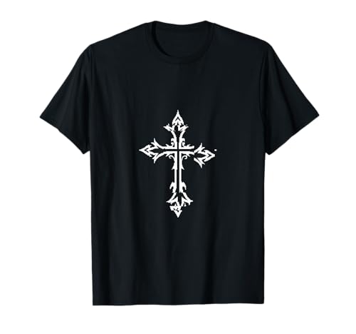 Alt Aesthetic Grunge Cross Gothic Emo Goth E-Girl T-Shirt von Goth and Emo Aesthetic Designs