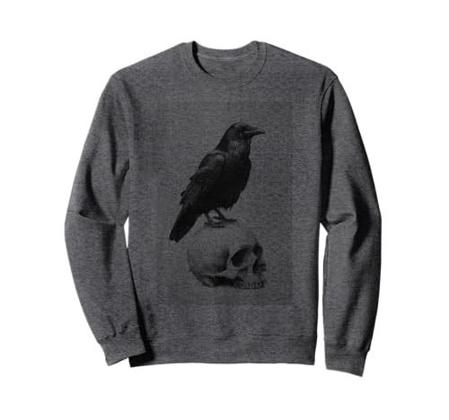 Gothic Crow Goth Ästhetischer Rabe Okkulter Vogel Emo Girl Sweatshirt von Goth and Emo Aesthetic Designs