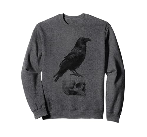 Gothic Crow Goth Ästhetischer Rabe Okkulter Vogel Emo Girl Sweatshirt von Goth and Emo Aesthetic Designs