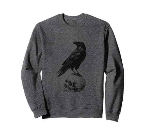 Gothic Crow Goth Ästhetischer Rabe Okkulter Vogel Emo Girl Sweatshirt von Goth and Emo Aesthetic Designs