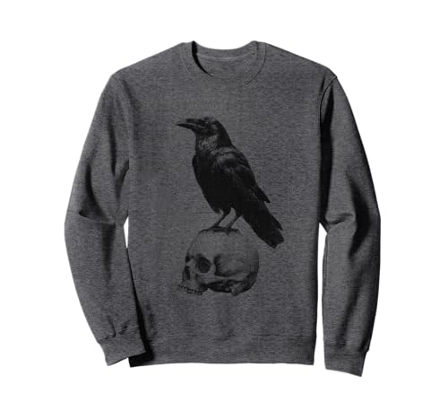 Gothic Crow Goth Ästhetischer Rabe Okkulter Vogel Emo Girl Sweatshirt von Goth and Emo Aesthetic Designs