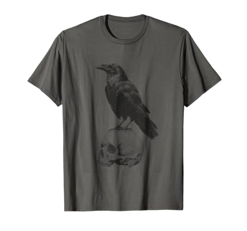 Gothic Crow Goth Ästhetischer Rabe Okkulter Vogel Emo Girl T-Shirt von Goth and Emo Aesthetic Designs