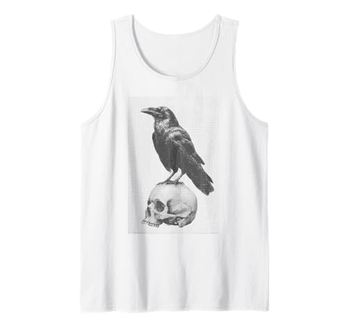 Gothic Crow Goth Ästhetischer Rabe Okkulter Vogel Emo Girl Tank Top von Goth and Emo Aesthetic Designs