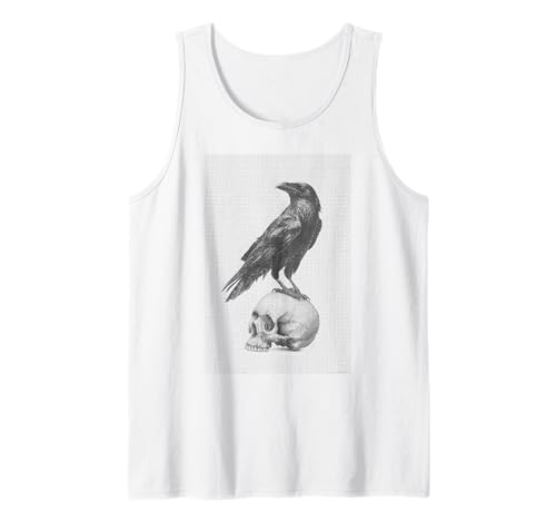 Gothic Crow Goth Ästhetischer Rabe Okkulter Vogel Emo Girl Tank Top von Goth and Emo Aesthetic Designs