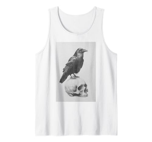 Gothic Crow Goth Ästhetischer Rabe Okkulter Vogel Emo Girl Tank Top von Goth and Emo Aesthetic Designs