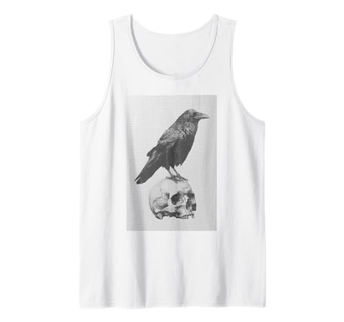 Grunge Crow Goth Ästhetischer Rabe Okkulter Vogel Emo Girl Tank Top von Goth and Emo Aesthetic Designs