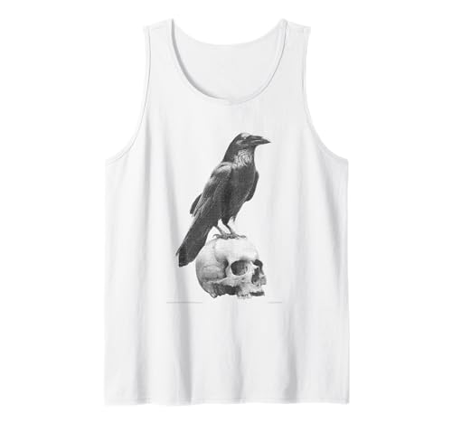 Grunge Crow Goth Ästhetischer Rabe Okkulter Vogel Emo Girl Tank Top von Goth and Emo Aesthetic Designs