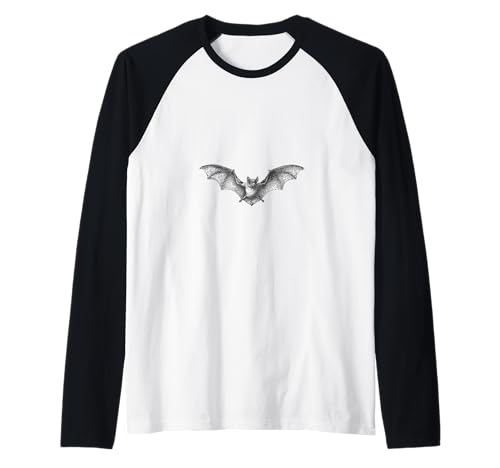 Grunge Fledermaus Gothic Ästhetische Fledermäuse Okkultes Emo-Mädchen Halloween Raglan von Goth and Emo Aesthetic Designs