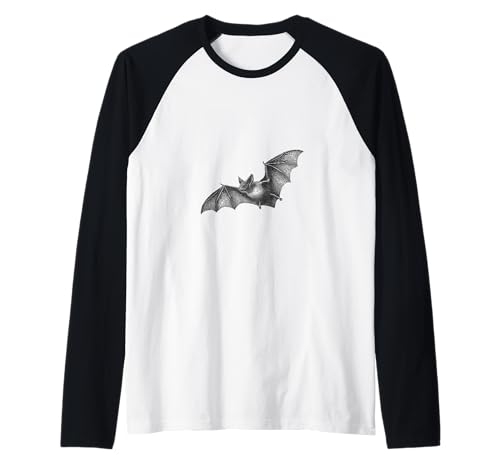 Grunge Fledermaus Gothic Ästhetische Fledermäuse Okkultes Emo-Mädchen Halloween Raglan von Goth and Emo Aesthetic Designs